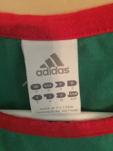 Mexico Adidas Soccer T Shirt Kids Sz. Small World Cup Soccer