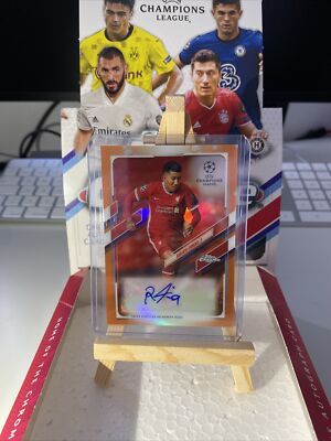 2020-21 Topps Chrome Ucl Champions League Roberto Fermino Autograph Liverpool