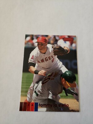 2020 Topps Stadium Club Red Parallel Tommy La Stella