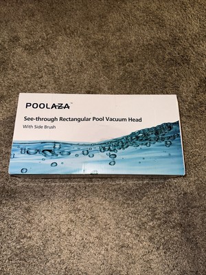 Poolaza 4-piece See Through Rectangular Pool Vacuum Head With Side Brush