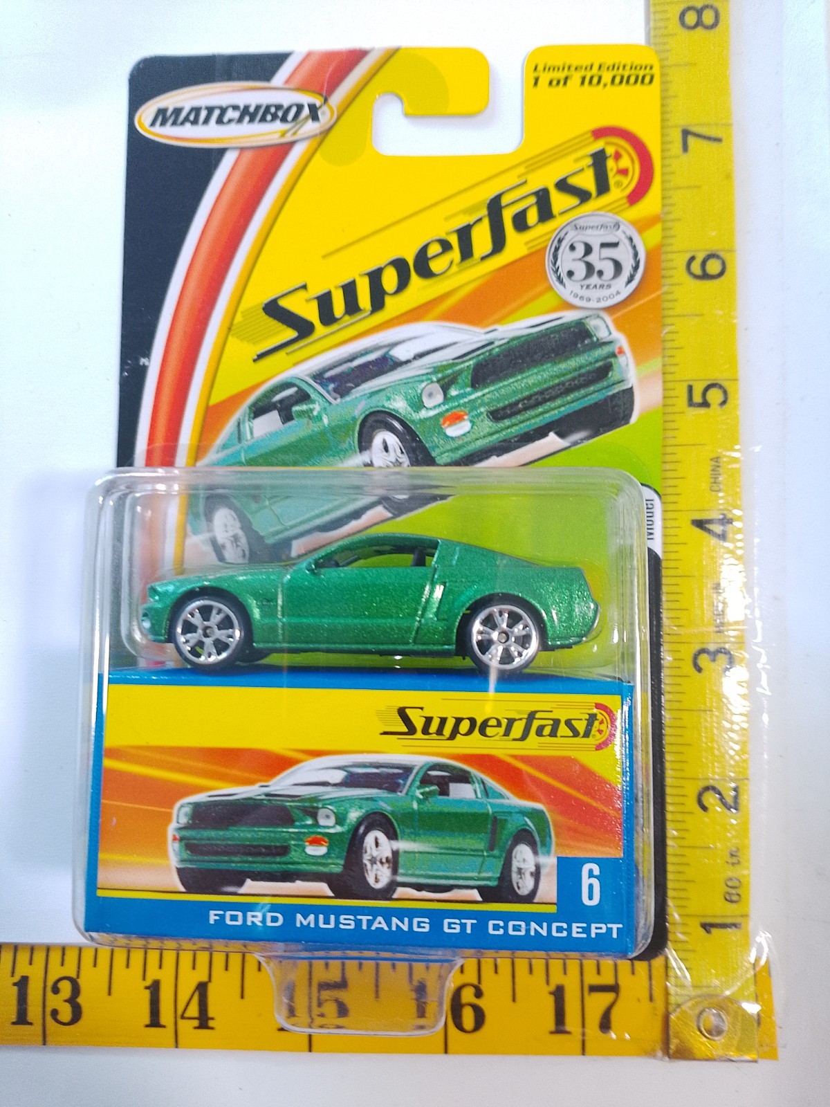 Matchbox SuperFast 2005?Ford Mustang GT Concept #6 green