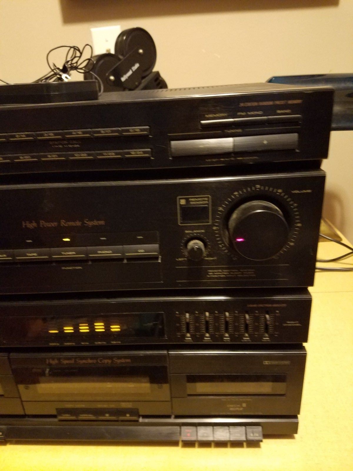 Pioneer RX-530 FM/AM Digital Synthesizer w/ Cassette Deck Receiver PARTS/Repair