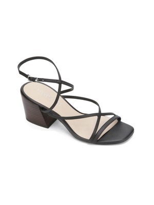 

KENNETH COLE NEW YORK Женские черные кожаные босоножки на каблуке Maisie на блочном каблуке, размер 8,5 м, Черный, KLS9103LE
