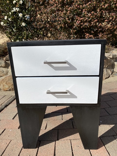 Black and White Bedside Table 2x | Bedside Tables | Gumtree Australia