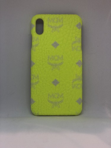 MCM  iPhoneケース MCM iPhone XS Max Cell Phone Case in Neon Yellow Visetos