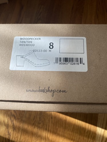 Pre-owned Beek Woodpecker Heeled Clogs Anthropologie Leather Studded Sandals Size 8 In Brown