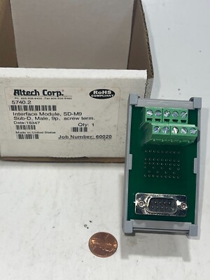 Altech Corp. 5740.2 Interface Module SD-M9 Sub-D Male 9p Screw Terminal Block