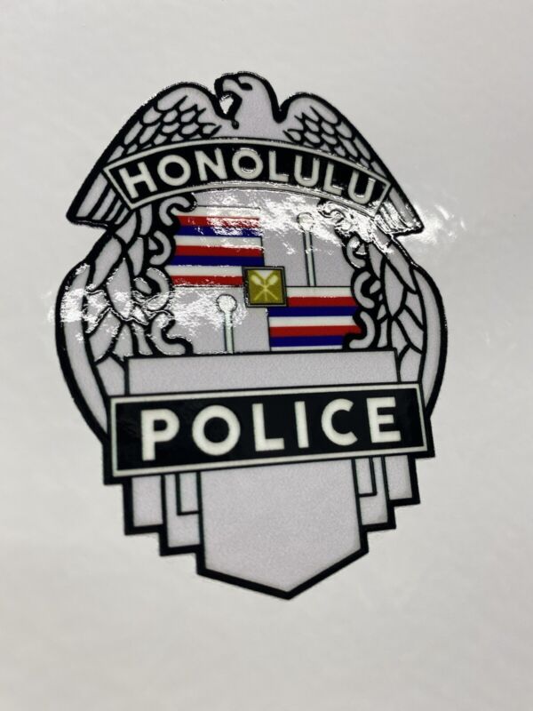 Honolulu Police Sticker SILVER HPD