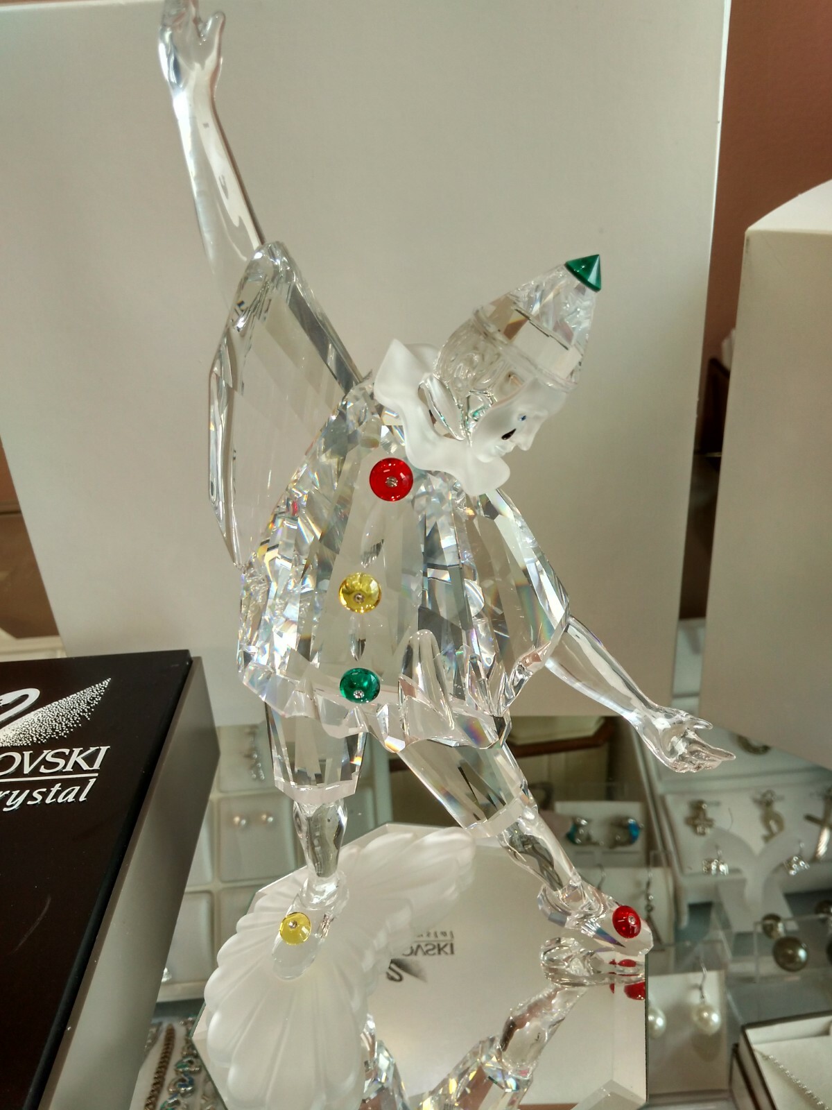スワロフスキー マジックオブダンス アントニオ 2003年 プラーク・飾り台付き SWAROVSKI 極美品◎2003年限定 スワロフスキー マジック オブ