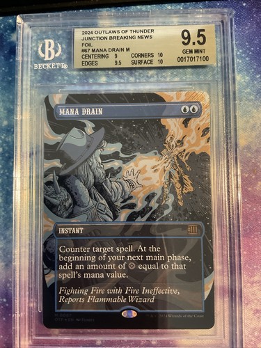 Mana Drain x1 *TEXTURED FOIL* #67 GEM MINT BGS 9.5 | eBay Mana Drain x1 *TEXTURED FOIL* #67 GEM MINT BGS 9.5 | eBay