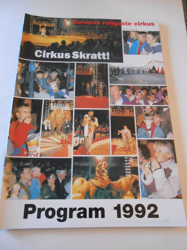 Programme Cirque/Circus Program 1992 Cirkus Suede/Sweden Skratt Europas