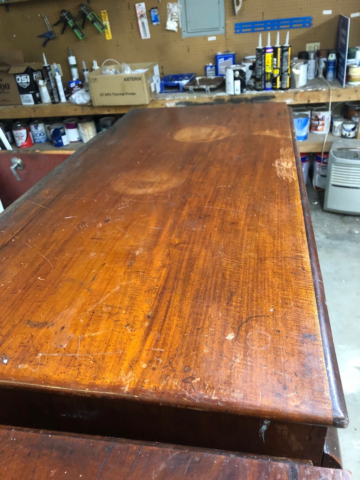 Empire Furniture Male and Female Mahogany Dresser with Pineappling 1800-1815