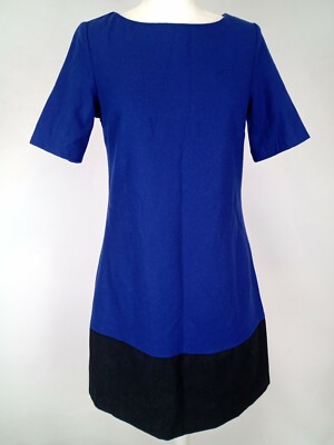 Oasis Blue Wool Dress UK Size 10   B11