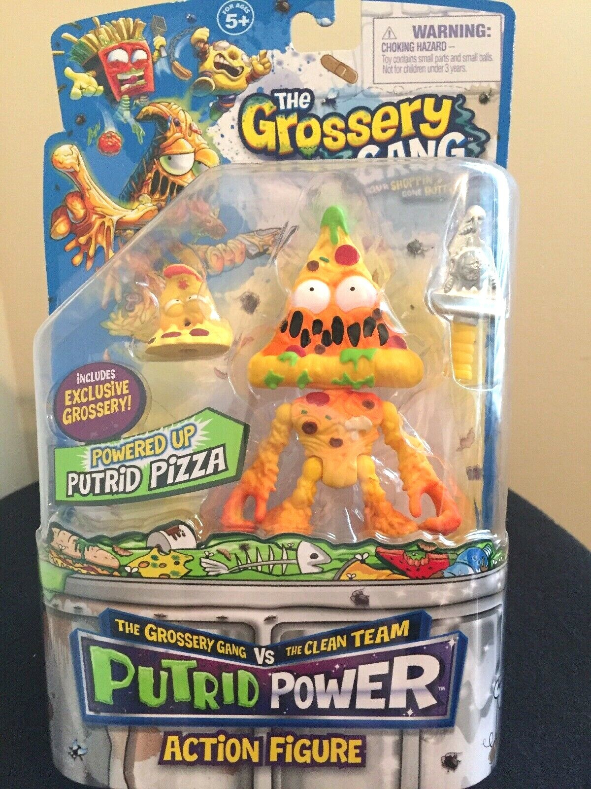 THE GROSSERY GANG Putrid PIZZA Power Action Figure 3.5