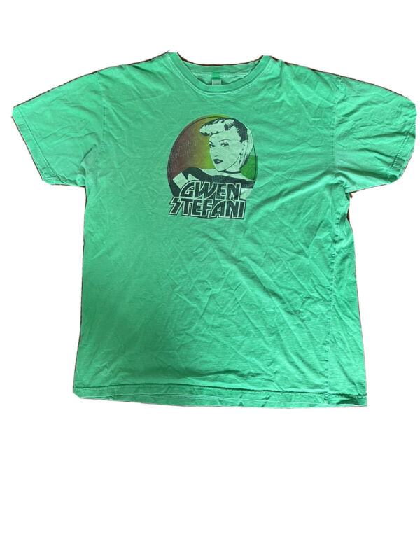 Gwen Stefani green socal vintage tshirt size large