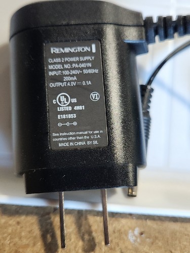 Remington Charger Power Cord PA-0401N Fits PG6020, PG-6024, 