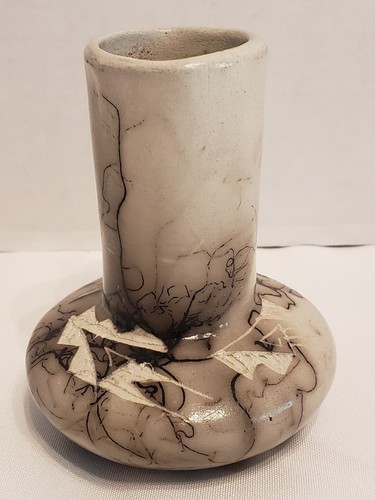 Flower Bud Vase Signed S Smith