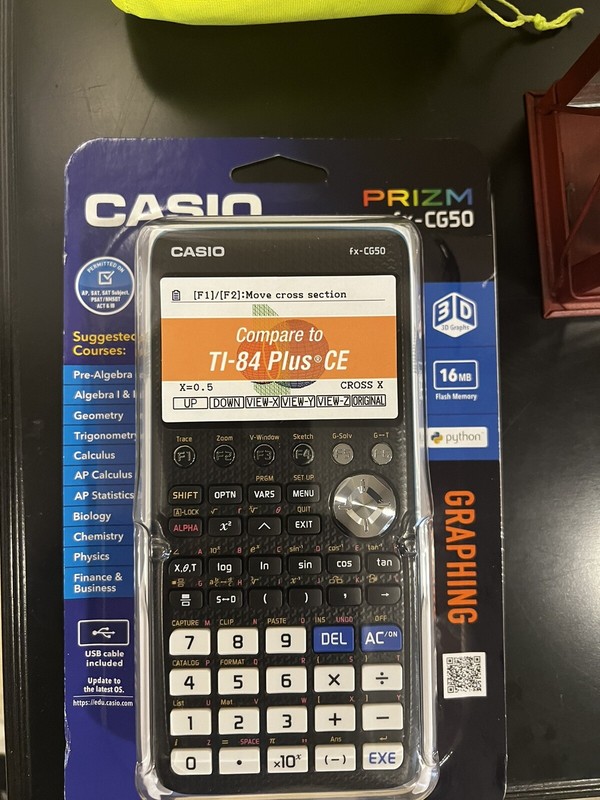Casio Prizm Fxcg50 Graphing Calculator New Sealed
