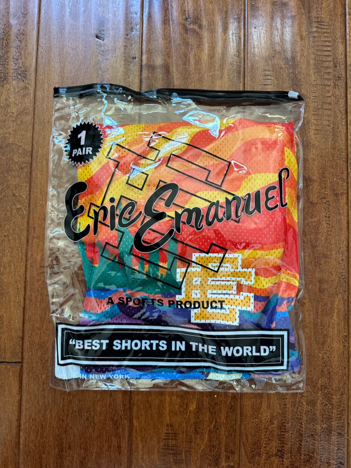 Pre-owned Eric Emanuel Size Xl -  Ee Basic Short Nyc Sunset Yellow ? Fast Ship