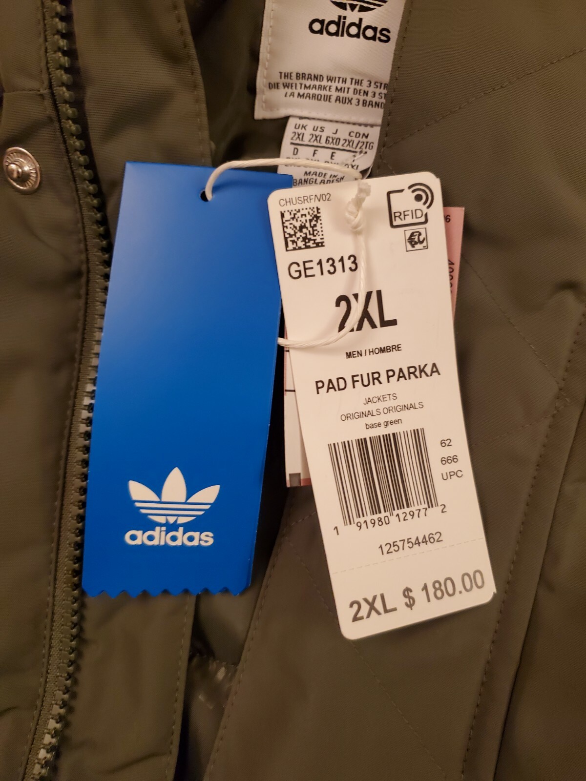 adidas fur parka