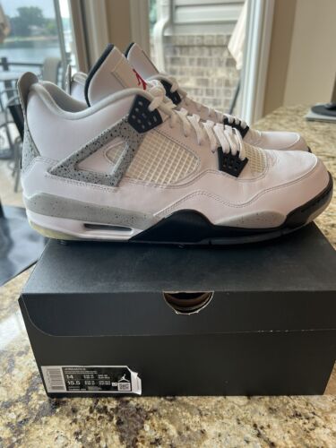 Nike Air Jordan 4 IV G Golf White Cement Grey Black Red Nike Air Jordan 4 IV G Golf White Cement Grey Black Red
