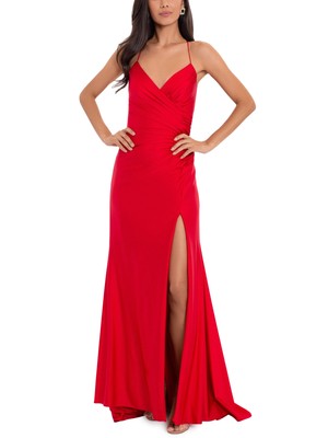 

XSCAPE Женское красное вечернее платье на тонких бретельках с подкладкой сзади, Красный