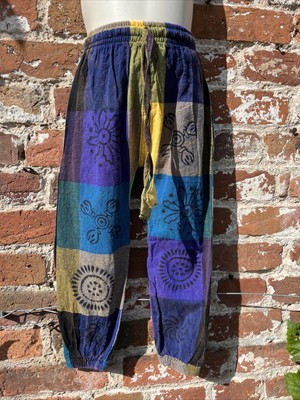 childrens Patchwork harem pants trousers hippie/boho/alternative 3-4 years
