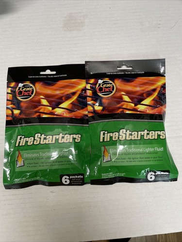 Grate Chef 6-Pack Fire Starters - Waterproof - Burns at 1,500 ...