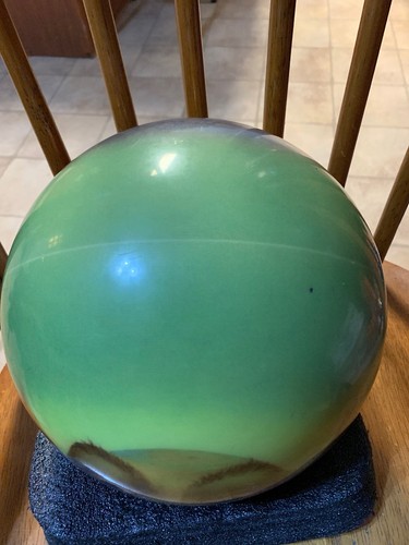 Dreamworks Youth/Young Adult Shrek Bowling Ball Green Drilled With Holes 10.5lbs