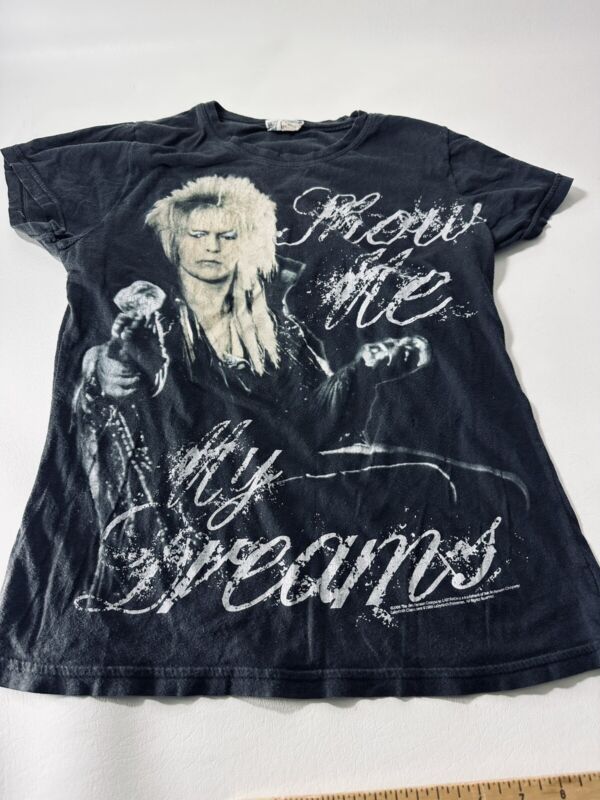 RARE LABRYINTH David Bowie T Shirt ”Show Me My Dreams “ 2006” Sz L Juniors