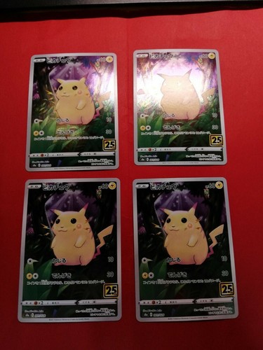 Pokemon Japanese Card Pikachu 001/028 25th ANNIVERSARY