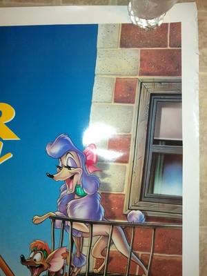 OLIVER & COMPANY 1988 ORIGINAL Rolled MOVIE POSTER 27x41