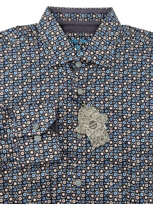 New Visconti Black Long Sleeve Button Shirt Mens Size M New with 125$ tags