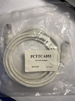 PCTTCA055 7ft Cat5e Jumper White Ethernet Cable