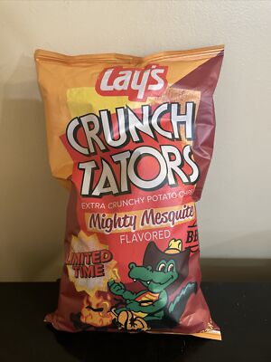 LIMITED EDITION LAY'S CRUNCH TATORS MIGHTY MESQUITE BBQ CHIPS HOME ALONE