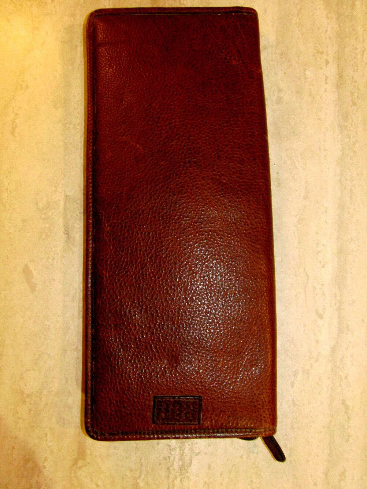 Moore & Giles Evans Tie Case Titan Milled Brown Krawattenetui Echtleder EDEL $$$