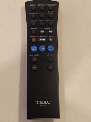 Remote Control For TEAC RC-1157 Multi Music Player, new
