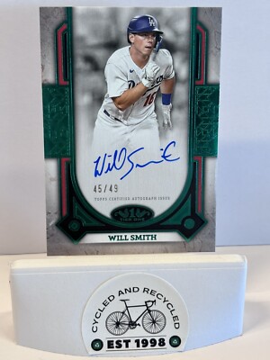 2024 Topps Tier One Will Smith Prime Performers Green Foil On-Card Auto /49
