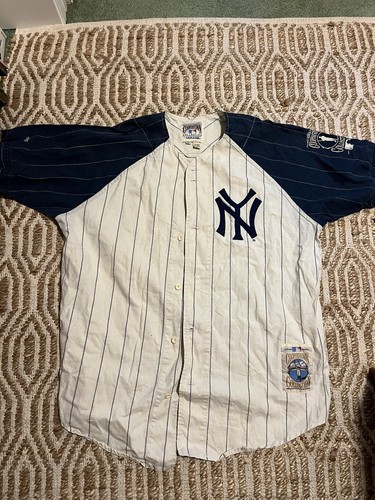 00s COOPERSTOWN MLB YANKEES スタジャン XL Men's New York Yankees Mitchell & Ness Navy/Gray Cooperstown