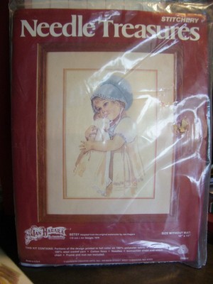 STITCHERY NEEDLE TREASURES ~VINTAGE~ BESTY~~BY B & J ART DESIGNS 1979