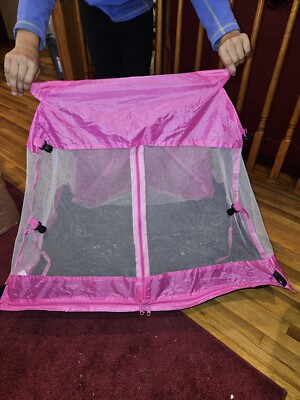 18'' Pink & Black Doll Emily Rose 31x31 Tent