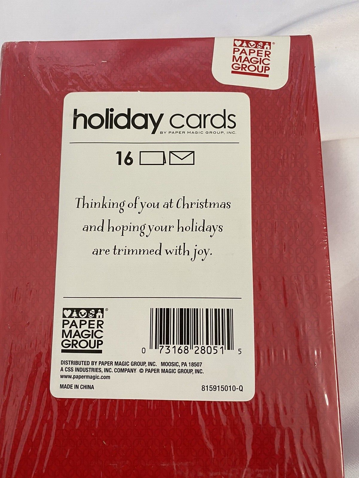 Paper Magic Group 32 Christmas, Holiday Cards, 32 Envelopes Christmas Tree