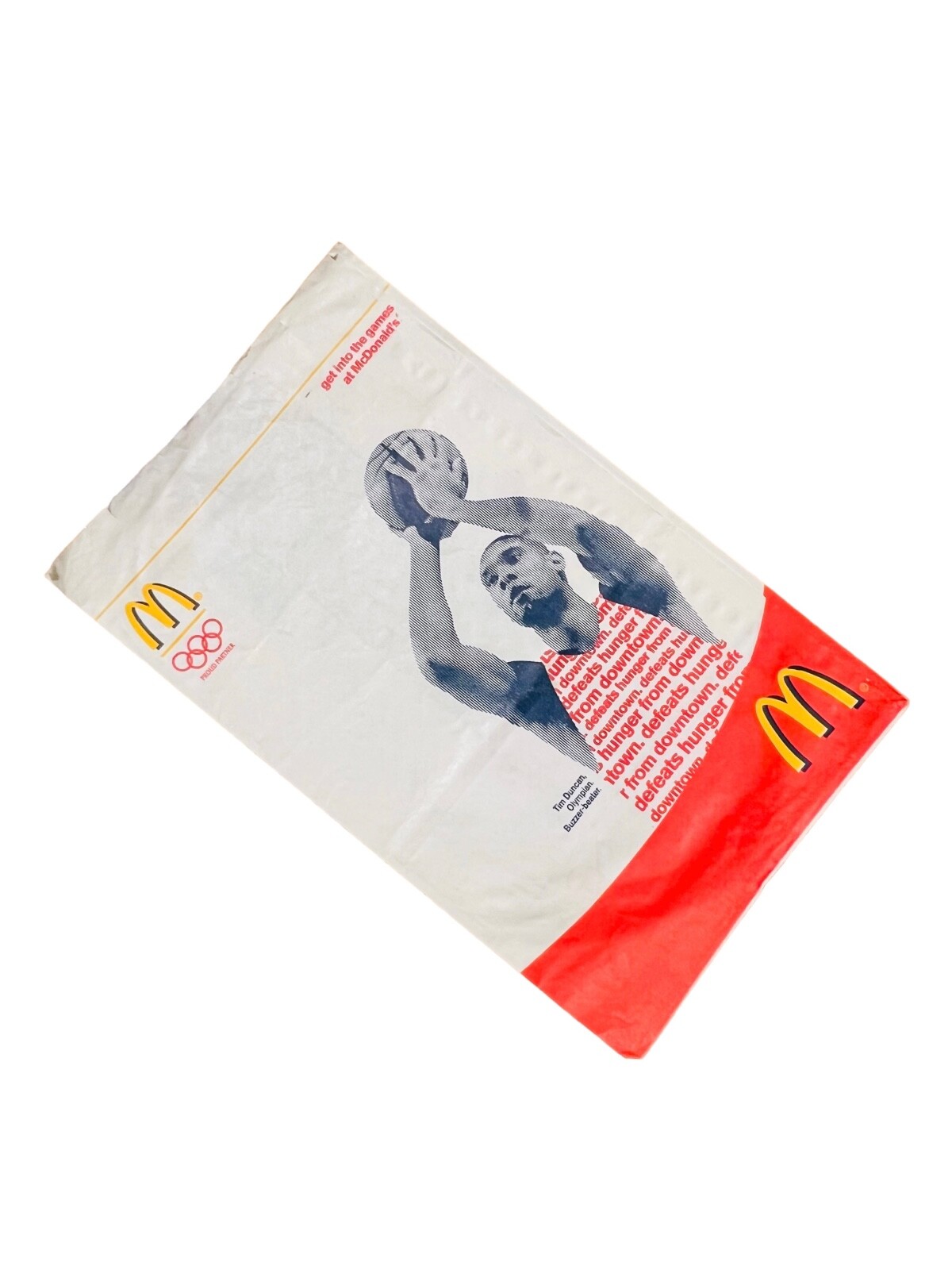 TIM DUNCAN USA BASKETBALL VINTAGE 2004 MCDONALDS TAKE-OUT BAG | eBay