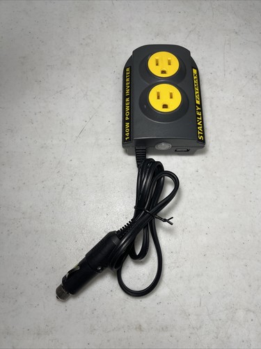 Stanley Fatmax 140 Watt Power Inverter, PCI140, 12V DC to 120V AC