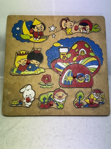 vintage jigsaw puzzle 8 Pieces Wooden Complete
