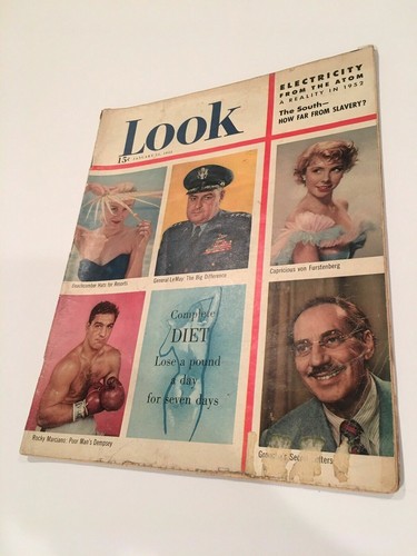 1952 LOOK January 15 - Groucho Marx, John Wayne, Rocky Marciano; Curtis LeMay