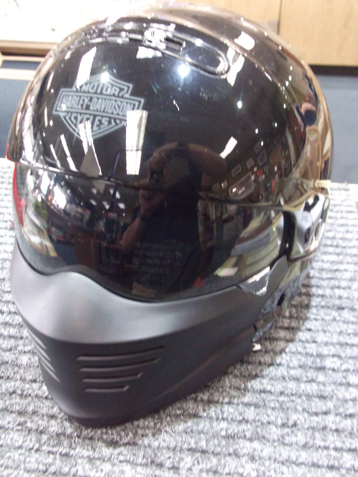 Harley Davidson HD-X04 Pilot 3 in 1 Matte Black Helmet  Flip Up Visor Size Small