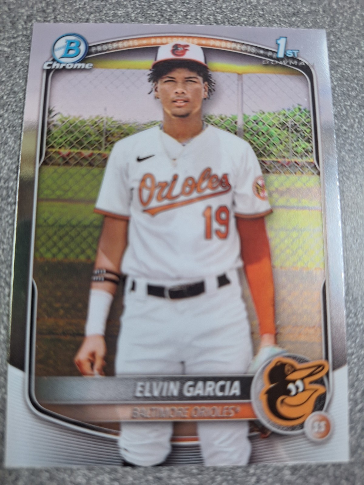 2025 Bowman - Chrome Prospects Elvin Garcia #BCP-124 (RC) T50