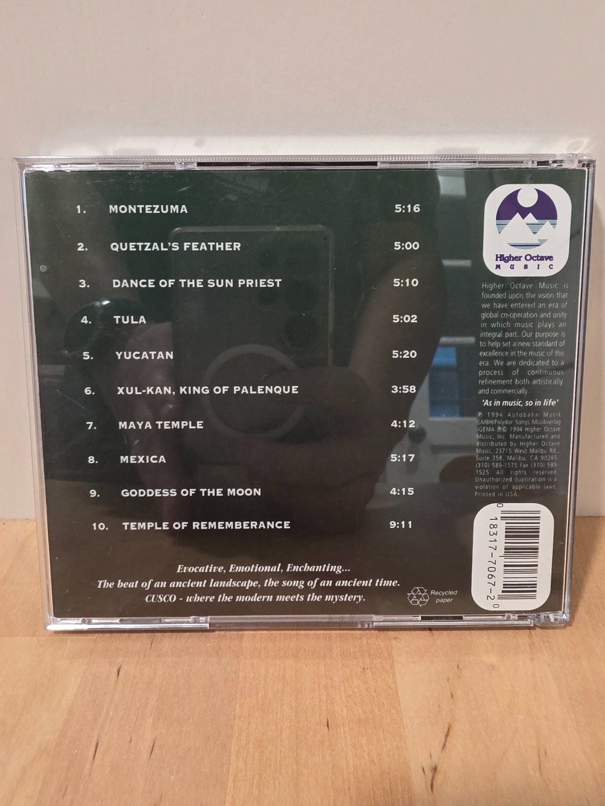 Cusco Apurimac II Return to Ancient America CD 1994 Higher Octave