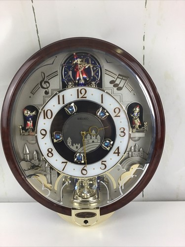 Seiko Melodies In Motion Clock Musical Hi-Fi Beatles Songs QXM160BRH VIDEO
